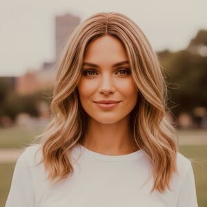 FairFashion Wig Natural Human Hair Style Irene #8R 10/12